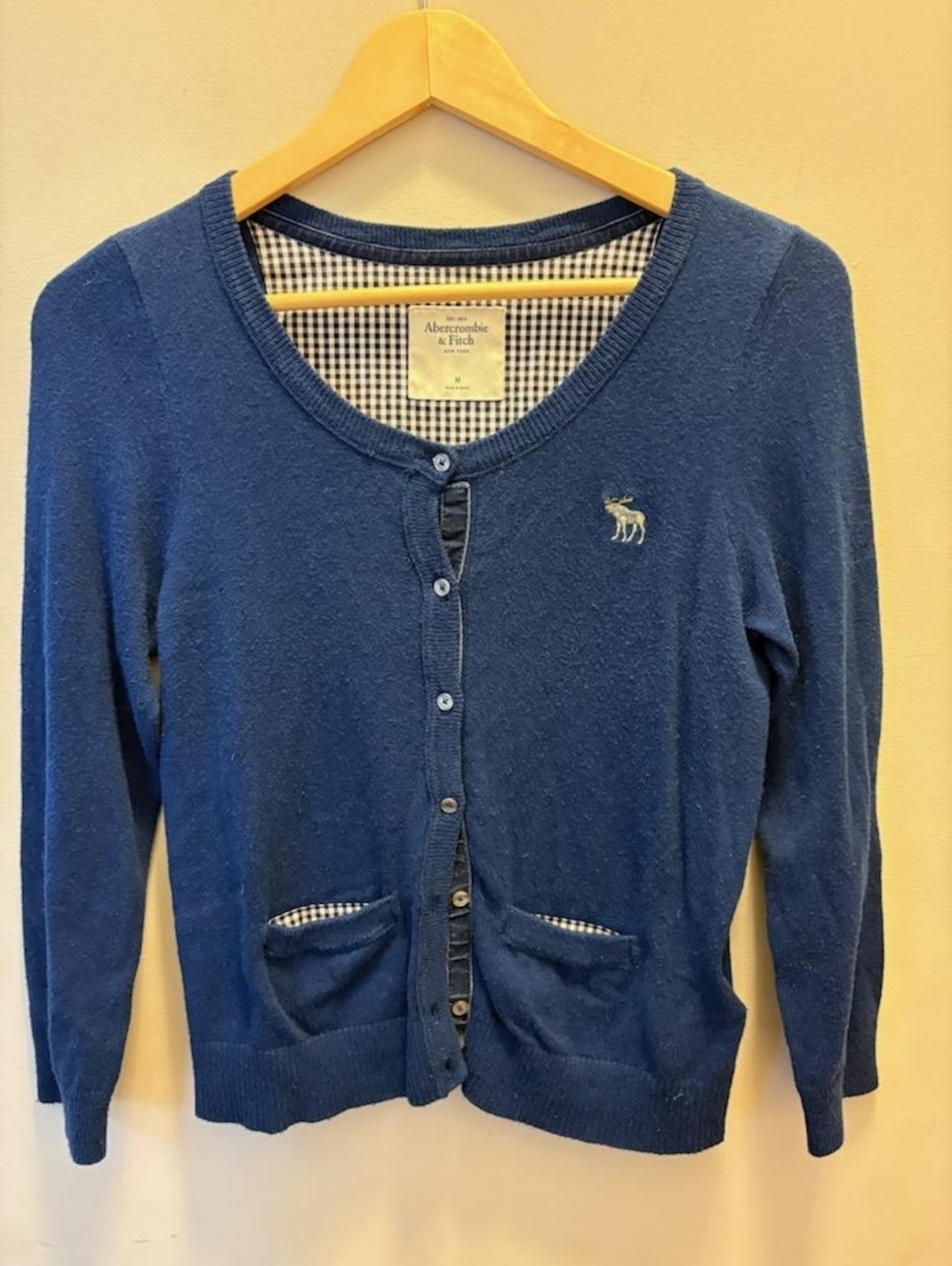 Abercrombie & Fitch Navy Button-Front Women's Cardigan